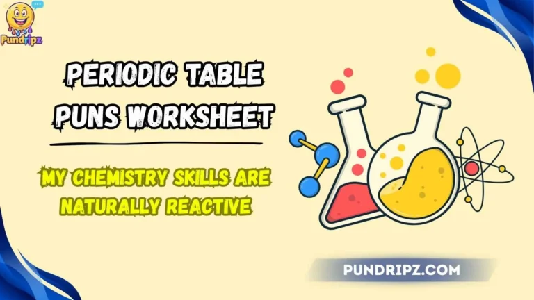 periodic table puns worksheet
